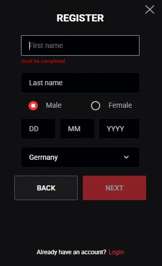 2 Step Registration Cobra Casino